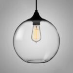 Luminaires suspendus avec abat-jour en verre transparent, luminaire de plafond Edison moderne - Luminaires de créateur, luminaires de plafond, luminaire... – Image 5