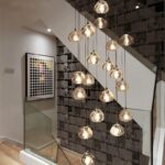 Lustres modernes Éclairage intérieur EscalierLed Lustre Compatible Lumières Décor Suspension, Lustre de Plafond Suspendu – Image 4
