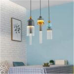 Modern Minimalist Pendant Light - Iron  Glass Chandelier for Dining Room, Bedroom – Image 5