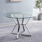 Nouveau design d'intérieur Table en acier inoxydable Base de table en verre trempé Table d'appoint pour meubles de salon – Image 5