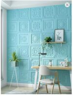 Papier peint auto-adhésif nordique 3D, autocollant mural pour chambre à coucher, salon, arrière-plan, décoration murale – Image 4