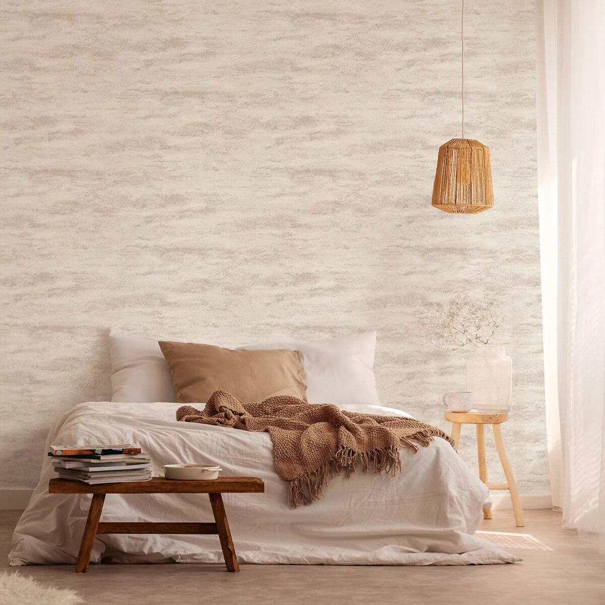 Papier peint vinyle sur intissé Chives GoodHome contemporain – Image 1