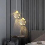 Suspension, lampe suspendue nordique de luxe en verre tricolore, suspension LED en fer forgé, lustres, luminaires créatifs