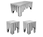 Table d'appoint glamour en miroir – Image 4