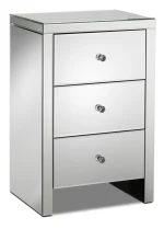 Table de Chevet Argentée Moderne – Élégance et Rangement Pratique – Image 6