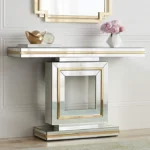 Console Laila  avec miroir et bordures dorées – Image 5