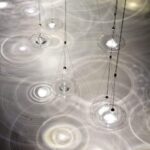 moderne  Verre Pendentif Lumière Nordique Fer Art Plafond Suspension Lampe Simplicité LED Puce – Image 5