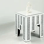 Table d'appoint glamour en miroir – Image 2