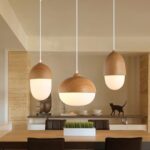 uspension moderne en forme de noyer blanc pour ferme, cuisine, îlot, miroir, phare mural, – Image 6