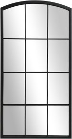 Miroir Long Arqué Style Fenêtre – 61 x 122 cm, Design Rustique et Élégant