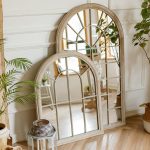 Miroir Mural en Arche de Ferme – Élégant raffiné- miroir luxueux cadre en bois – Image 2