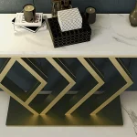 Table Console Moderne en Acier et Marbre – Élégance et Fonctionnalité – Image 3