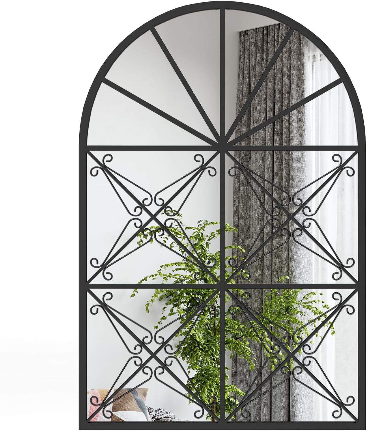 81saWvZ6KdL._AC_SL1500_ Miroir Décoratif Arqué Style Cathédrale – Élégance et Raffinement Intemporel – Image 1