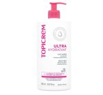 Topicrem – Lait Corps Ultra-Hydratant 1L – Hydratation 48h, Relipidant et Protecteur – Texture Onctueuse, Parfum Délicat – Crème pour Peaux Sensibles