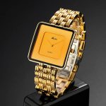 Montre Homme MISS FOX – Luxe Moyen-Orient – Quartz Étanche Carrée Dorée – Style Affaires & Mode Haut de Gamme – Image 5