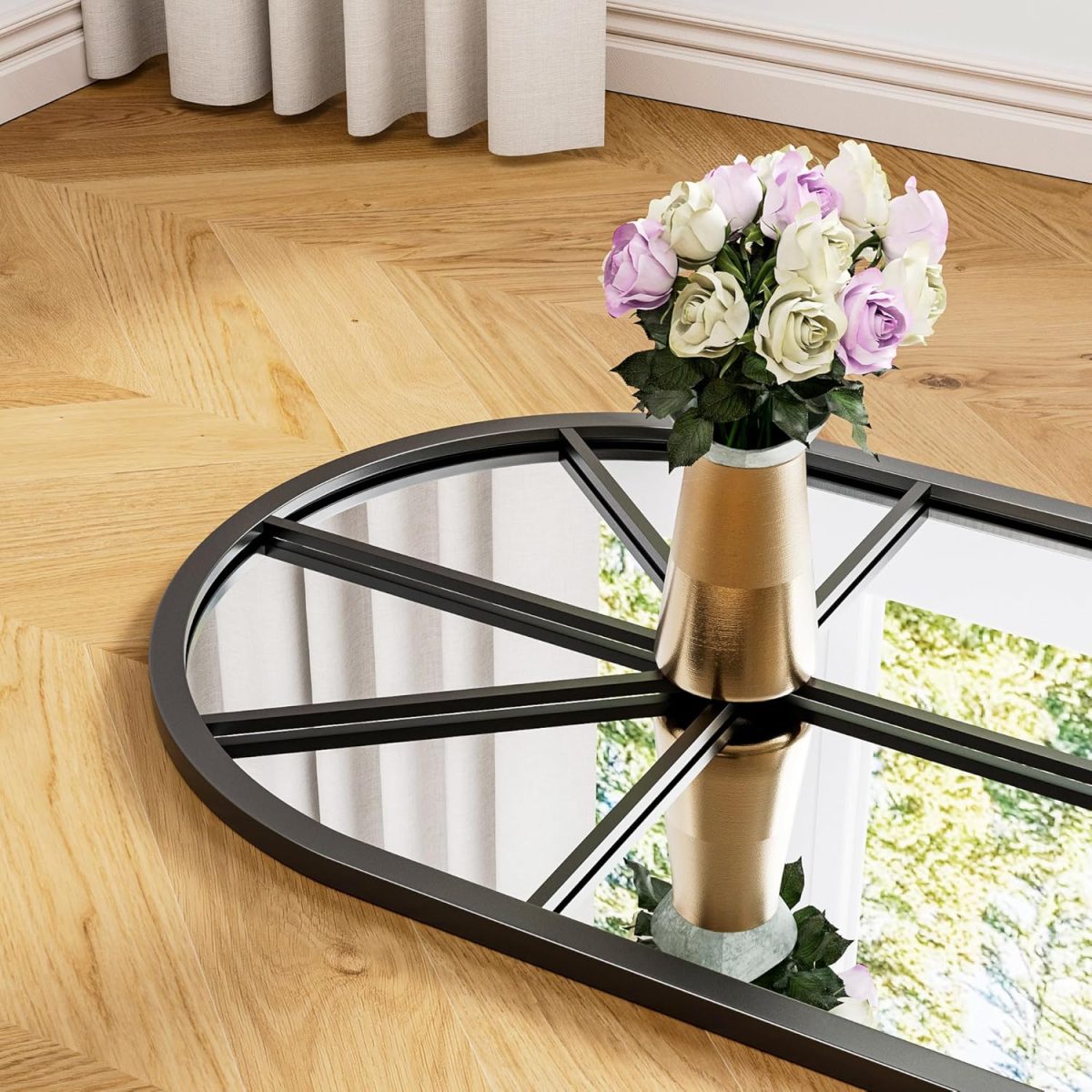 Miroir Décoratif Pleine Longueur en Forme d’Arche – Élégance et Raffinement – Image 3