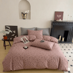 Housse de couette Coton Pied-de-poule & Cœurs - 220x240 cm – Image 6