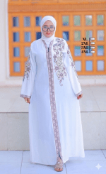 Abaya "Éclat d'Orient" – L'Élégance Signature  – Image 3