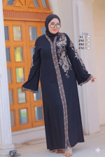 Abaya "Éclat d'Orient" – L'Élégance Signature  – Image 2