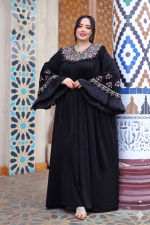 Abaya « Éclat d’Orient » – Abaya chic et intemporelle – Image 4