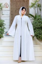 Robe hijab élégante agrémentée de dentelle raffinée – Image 3