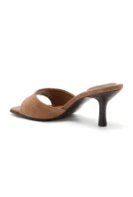 Mules à Talon Minimalistes en Suédine – Image 4