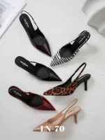 Escarpins Slingback Vernis à Bout Pointu – Image 5