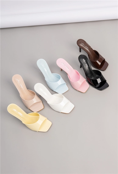 Mules à Bout Carré Rose Bébé – L'Indispensable de Saison