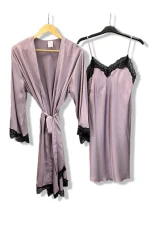 Ensemble Pyjama en satin – Nuisette et peignoir élégant
