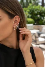 Lot de 6 Piercings Oreille en Acier Inoxydable Doré – Style & Élégance au Quotidien – Image 3