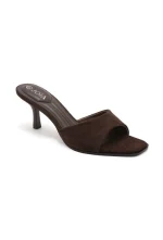 Mules à Talon Minimalistes en Suédine – Image 8
