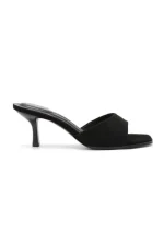 Mules à Talon Minimalistes en Suédine – Image 3