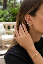 Lot de 6 Piercings Oreille en Acier Inoxydable Doré – Style & Élégance au Quotidien