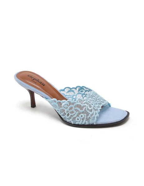Mules à Talon en Dentelle – Élégance Féminine & Charme Délicat