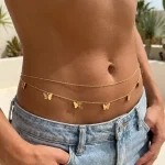 Chaîne de Taille Papillon en Acier Inoxydable – Féminité & Élégance Scintillante