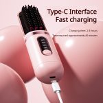 Wireless Mini Straightening Brush, Fast Heating, Portable Travel Hair Care Tool – Image 11