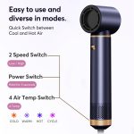 UKLISS 5in 1 Hair Dryer Kit, 1000W, with Diffuser, Automatic Curling Wand, Straightening, And Styling, Hair Dryer for Bathroom, Detachable Hair Hot Brush Air Curler Air Curling Wrap Styler, Hair Straightening Tool, Valentine's Day Gift – Image 7
