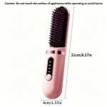 Wireless Mini Straightening Brush, Fast Heating, Portable Travel Hair Care Tool – Image 13