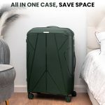 4 Piece Hardside Luggage Set with Free Luggage Scale – 20/24/28 Inch Suitcase + Vanity Case – Lightweight Hard Shell Travel Suitcases – 360° Spinner Wheels – TSA Lock – Carry On & Checked Baggage – ABS – For Women Men Family Holiday Business Trip Vacation – Image 14