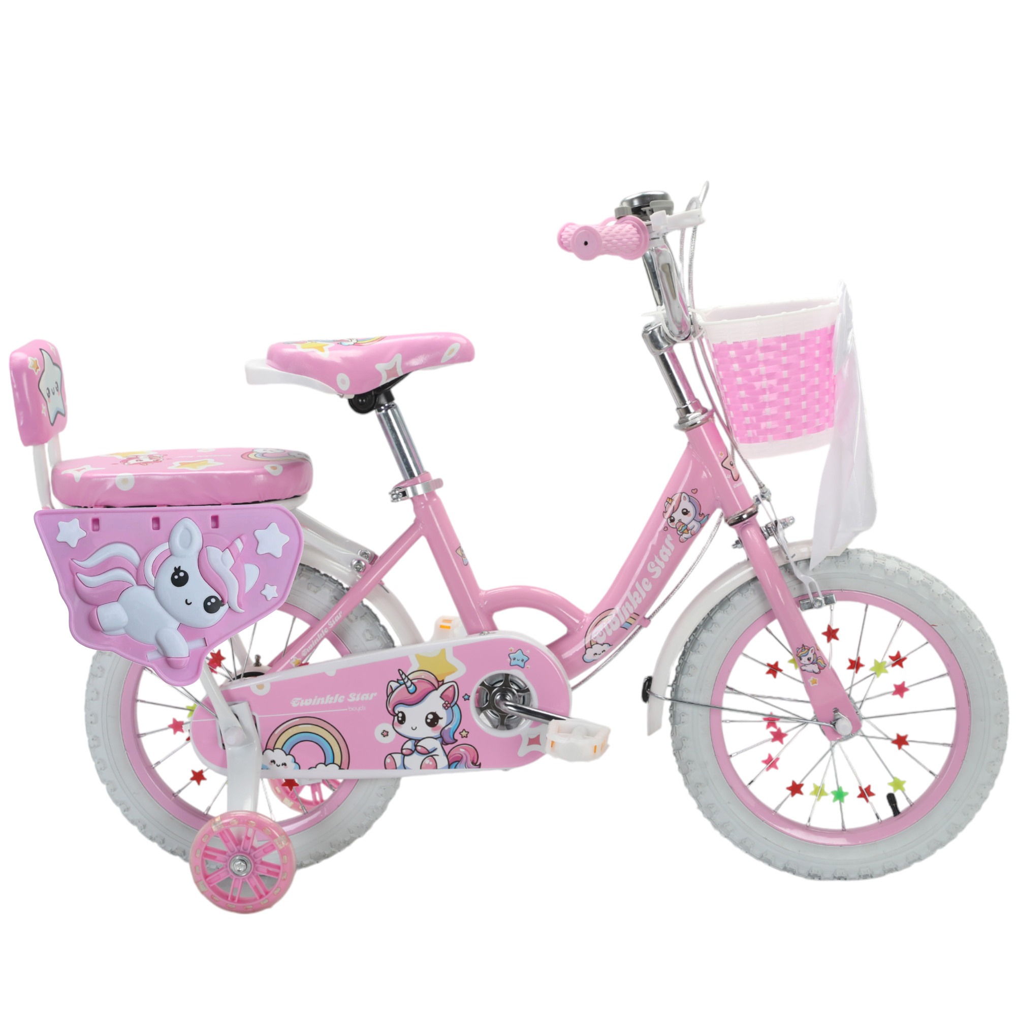 2ef89586-27f7-496d-a15d-b21b7ca7dbe4_2000x2000.jpeg.format.jpg Vélo pour Fille Touch of Venetian 12" 14" 16" avec Roues Stabilisatrices pour Enfants de 3 à 9 Ans Rose – Image 1