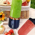 Upgraded 6-Blade 2-In-1 Portable Electric Juicer And Blender, USB Rechargeable Juicer with 2pcs Cups, Sports Lid Shaker Juice Cup, Wireless Multifunctional Portable Juicer, Making Smooth Juices, Fruit Mixer, Beverage Maker – Image 6