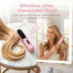 Wireless Mini Straightening Brush, Fast Heating, Portable Travel Hair Care Tool – Image 3