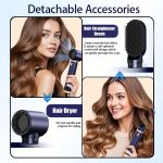 UKLISS 5in 1 Hair Dryer Kit, 1000W, with Diffuser, Automatic Curling Wand, Straightening, And Styling, Hair Dryer for Bathroom, Detachable Hair Hot Brush Air Curler Air Curling Wrap Styler, Hair Straightening Tool, Valentine's Day Gift – Image 5