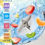 Upgraded 6-Blade 2-In-1 Portable Electric Juicer And Blender, USB Rechargeable Juicer with 2pcs Cups, Sports Lid Shaker Juice Cup, Wireless Multifunctional Portable Juicer, Making Smooth Juices, Fruit Mixer, Beverage Maker – Image 10