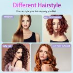 Lisseur à cheveux sans fil – Chauffe rapide, rechargeable par Type-C, anti-brûlure, léger – Image 10