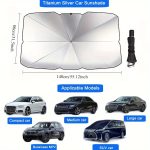 1pc Car Sunshade Umbrella, Heat Insulation UV Protection Front Windshield Sun Blocker with Bag, Adjustable Telescopic Design for Summer Vehicle Glass Shading, Sun Umbrella Uv Protection – Image 6