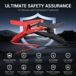 KOPUO 7500A/9500A Car Jump Starter with 150PSI Tire Inflator, Emergency Battery Booster with Safety Hammer, UP to 10L Gas & 8L Diesel 12V Vehicle Start, Type-C Fast Charging, Digital Display & LED Light for Car Truck SUV – Image 11