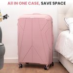 4 Piece Hardside Luggage Set with Free Luggage Scale – 20/24/28 Inch Suitcase + Vanity Case – Lightweight Hard Shell Travel Suitcases – 360° Spinner Wheels – TSA Lock – Carry On & Checked Baggage – ABS – For Women Men Family Holiday Business Trip Vacation – Image 26
