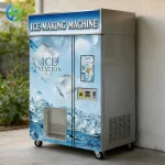 Customize Touch Screen Large-scale Ice-making Packaging Integrated Fully Automatic Unmanned Automatic Ice-making Vending Machine - AliExpress 202216001