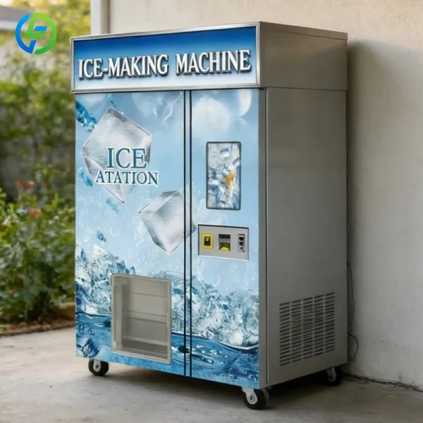 Customize Touch Screen Large-scale Ice-making Packaging Integrated Fully Automatic Unmanned Automatic Ice-making Vending Machine - AliExpress 202216001